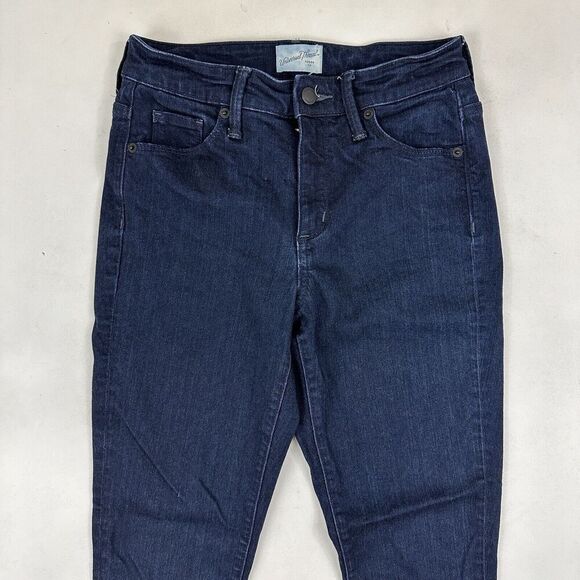 Universal Thread High Rise Skinny Denim Blue Jeans Dark Wash Rayon Stretch 2/26R - Picture 4 of 11